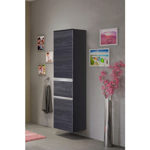 HELD MÖBEL Midischrank Arezzo in Grau mit Eichenoptik, B/T/H: 40 x 35 x 154 cm - Bild 2