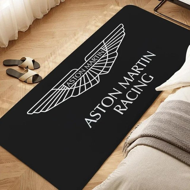 Karpetti Bodenteppich D-Aston D-Martin Veranda in Schwarz, rutschfest und waschbar, B/T: 160 x 120 cm - Bild 1