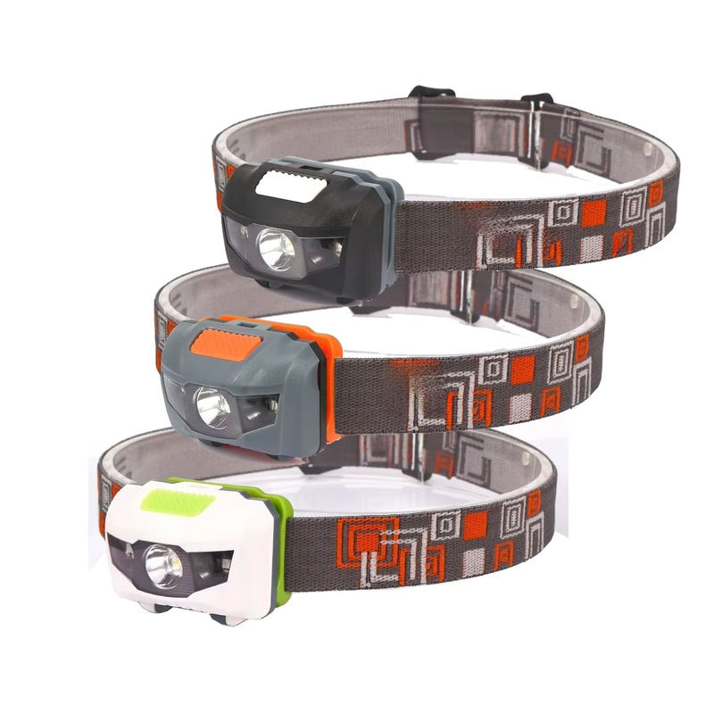 Alonefire LED Stirnlampe mit Stroboskoplicht in Weiß und Rot, tragbare Kopflampe für Outdoor, Wandern und Camping, AAA-Batteriebetrieb - Bild 5