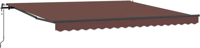 vidaXL Markise mit Fernbedienung in Braun, B/T: 400 x 300 cm - Bild 1