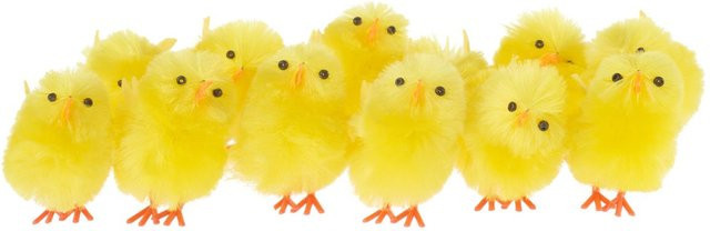 VBS Chenille Küken Gelb für Ostern, Höhe: 4 cm - Bild 1
