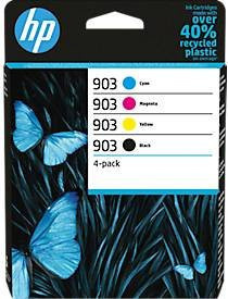 HP Original Tintenpatronen 903 Multipack 4er-Pack CMYK (Schwarz, Cyan, Magenta, Gelb) - Bild 1