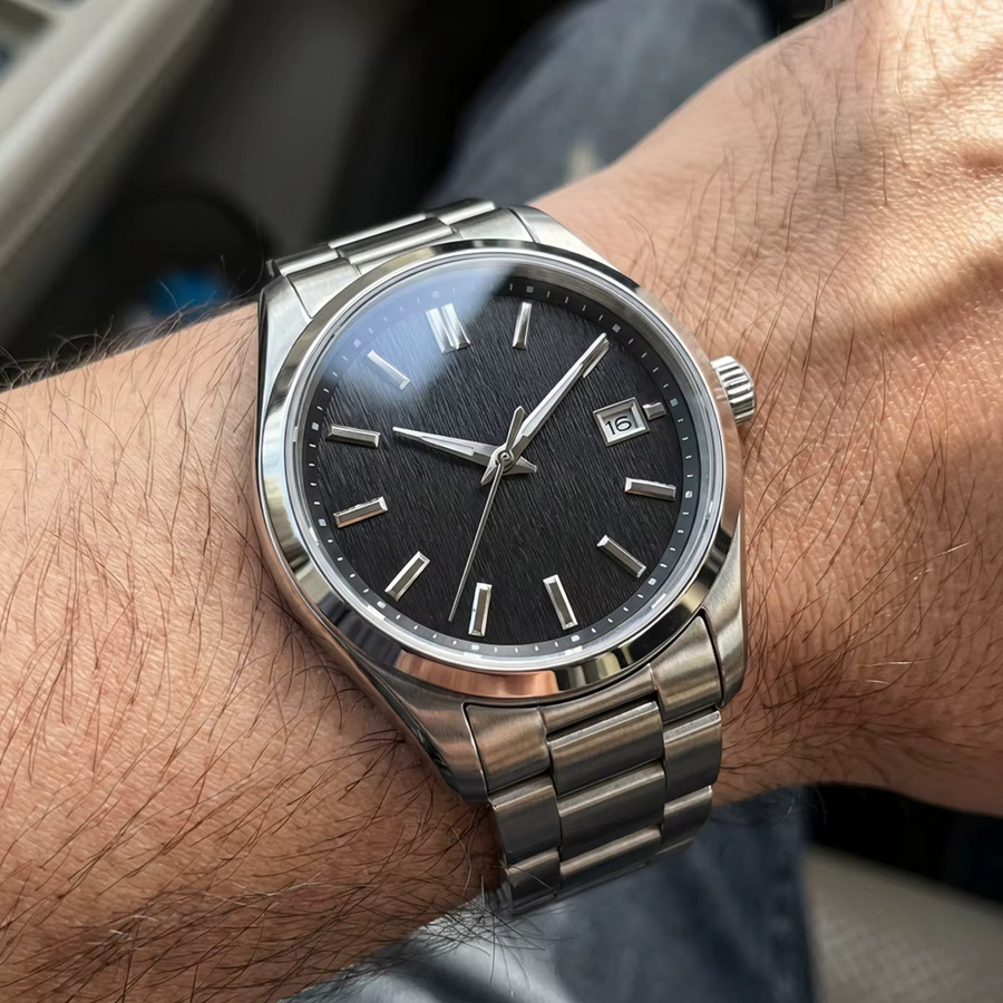 CHIICSMART Zifferblatt, Edelstahl, Weiß, 33,5 mm, passend für NH35 Uhrwerk - Bild 2