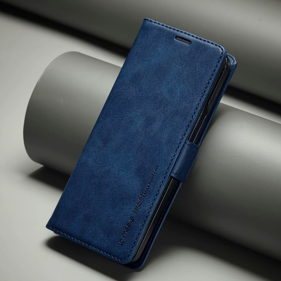Business Lederhülle für Samsung Galaxy Z Fold mit Magnetischer Flip-Schutzhülle und Kartenfach in Schwarz oder Blau - Bild 2
