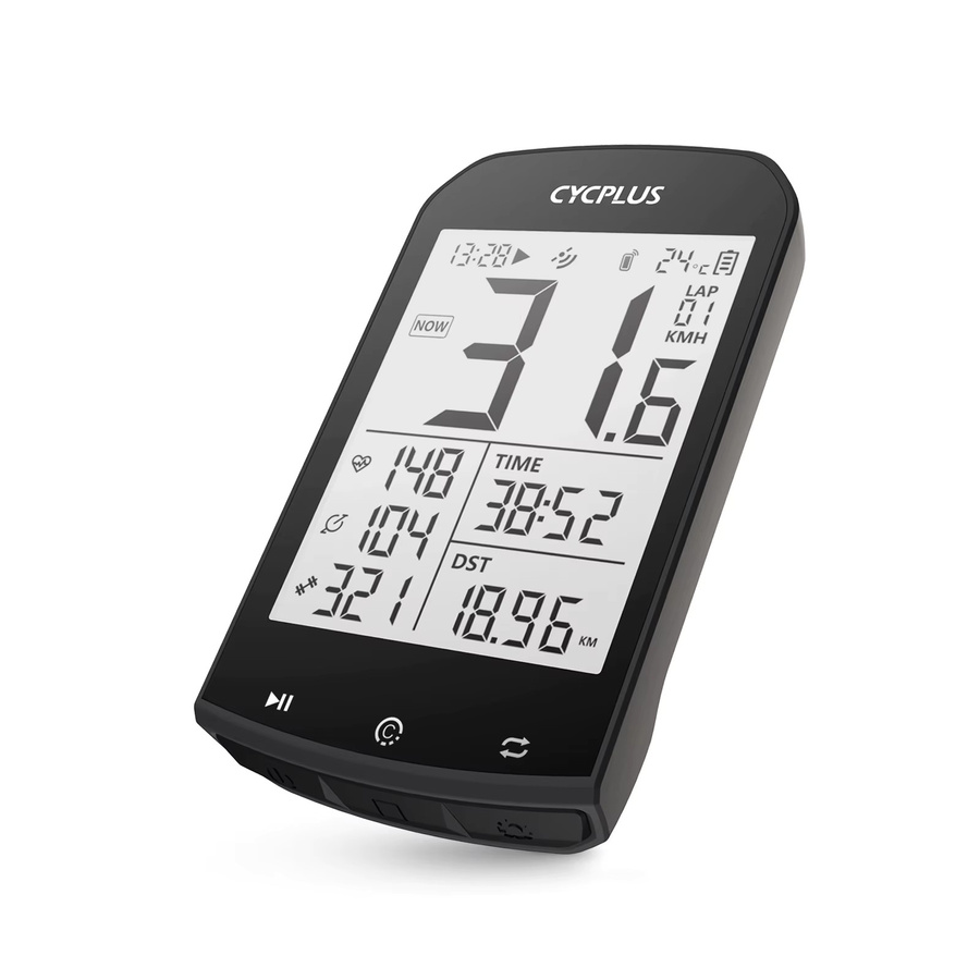 CYCPLUS M1+Z1 Fahrrad-GPS Drahtloser Fahrradcomputer in Schwarz mit 2,9-Zoll-LCD-Bildschirm, BLE 5.0, ANT+ und IPX6 Wasserdichtigkeit - Bild 6