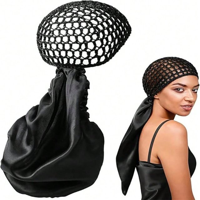 2-in-1 Multifunktions-Haarnetz mit Schlafmütze und Stirnband, bunt, Unisex - Bild 1