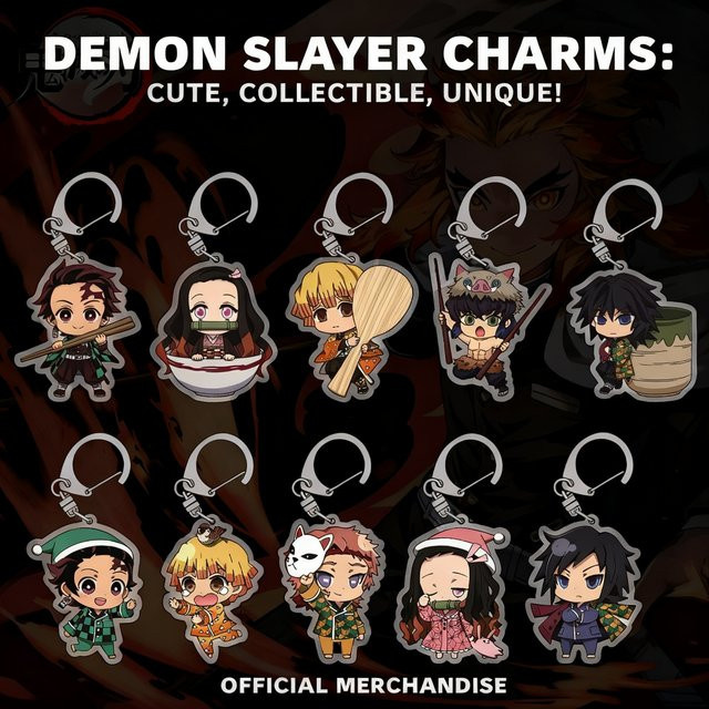 Bandai Schlüsselanhänger, Acryl, Demon Slayer Kimetsu no Yaiba, Transparent - Bild 1