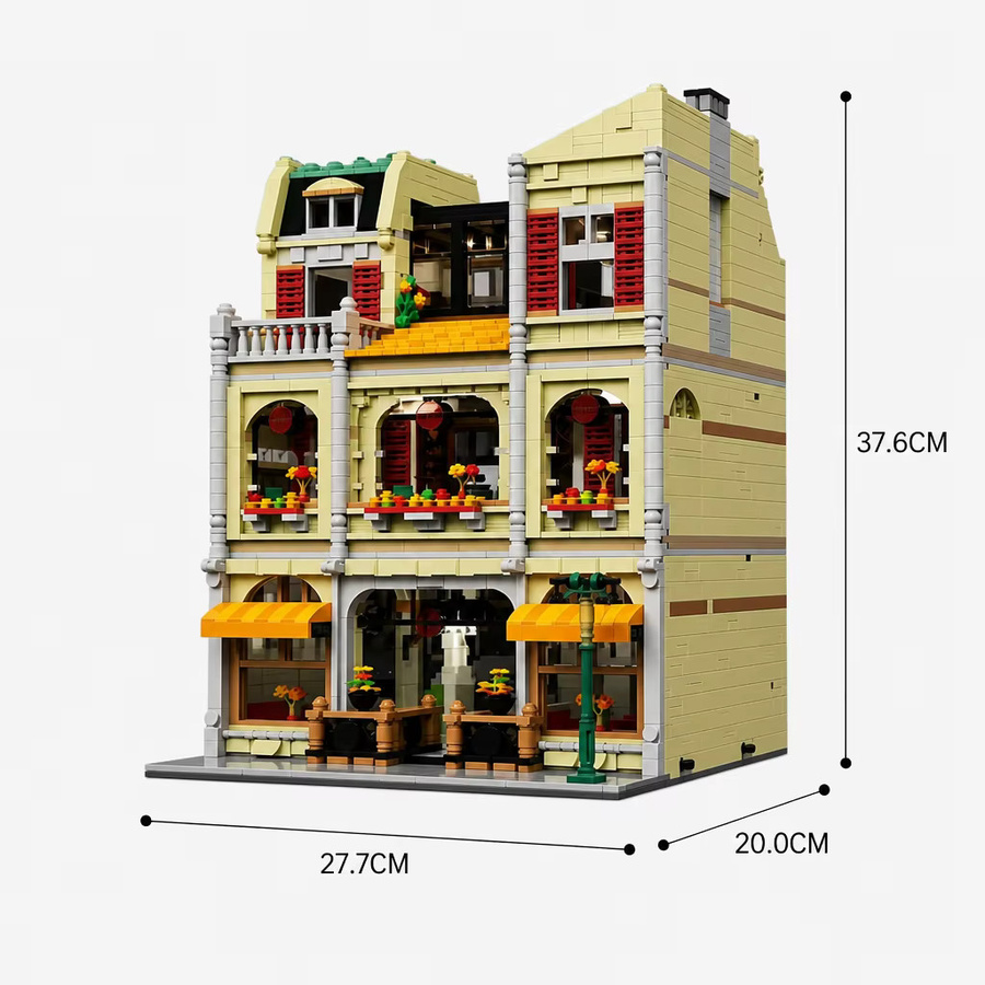 Pizza Hut Modulares Baustein-Set Stadtansicht Restaurant, Konstruktions-Bausteine, 5588 Teile - Bild 6