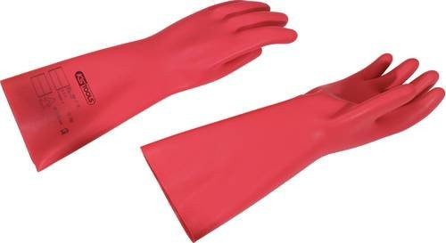 KS Tools Isolierter Elektriker-Schutzhandschuh aus Latex, Größe 9, Rot - Bild 1