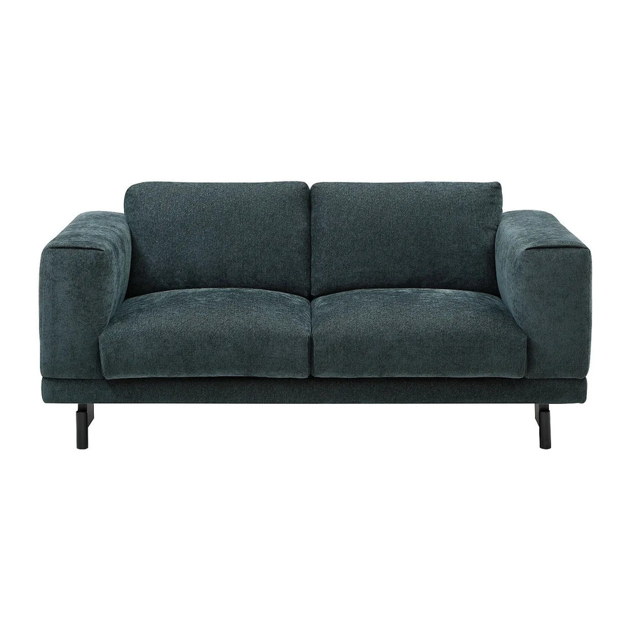 Dembola Sofa in Grün mit Chenille-Stoff und Holzrahmen, Breite: 172 cm - Bild 2