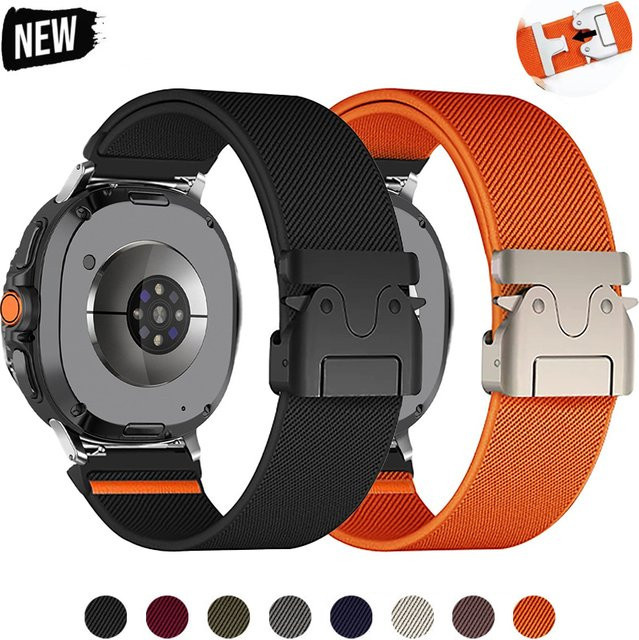 FancyWrist Uhrenarmband Nylon, Schwarz, Unisex - Bild 1