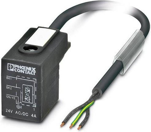 Phoenix Contact SAC-3P- 1,5-PUR/BI-1L-Z 1435234 Steckverbinder in Grau und Schwarz - Bild 1