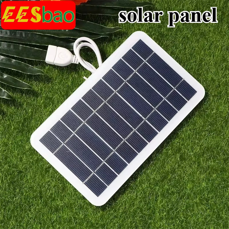 EESBAO Tragbares Solarladegerät mit USB-C für schnelles Aufladen, Weiß - Bild 2