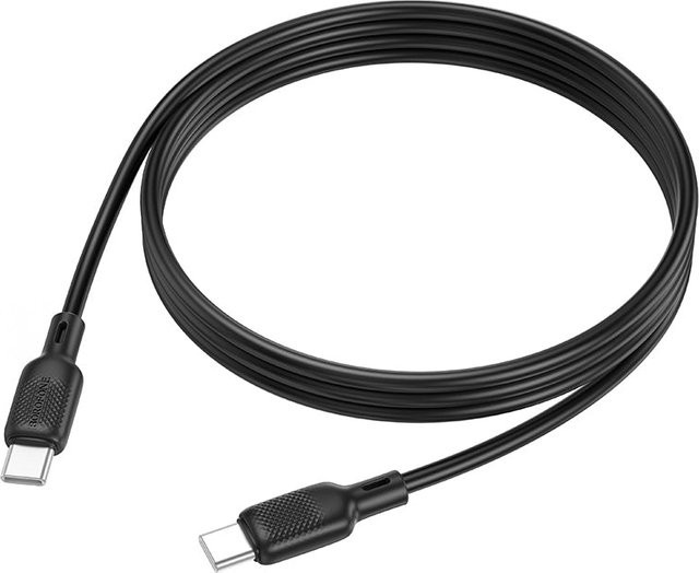 Borofone BX113 Lenny USB-C Daten- und Ladekabel, 60W, Schwarz, 1m - Bild 1