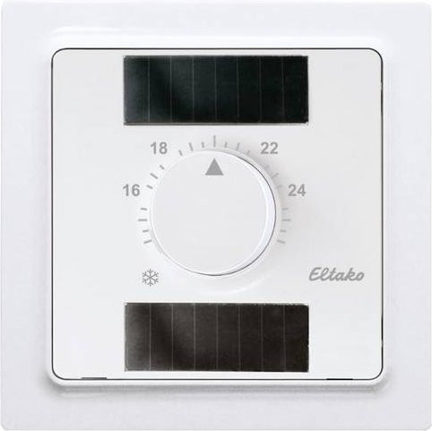 Eltako Funk Temperaturregler FTR55ESB-pg in Weiß mit einer Reichweite von bis zu 30 m im Freifeld - Bild 1