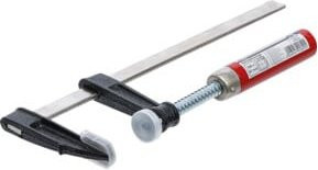 BGS Do it yourself Schraubzwinge in Rot mit Kunststoffelementen, Breite: 5 cm, Höhe: 200 mm - Bild 1