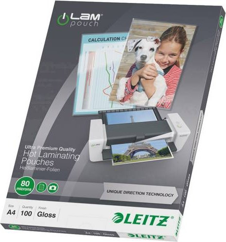 Leitz Laminierfolien DIN A4 transparent, 100 Stück - Bild 1