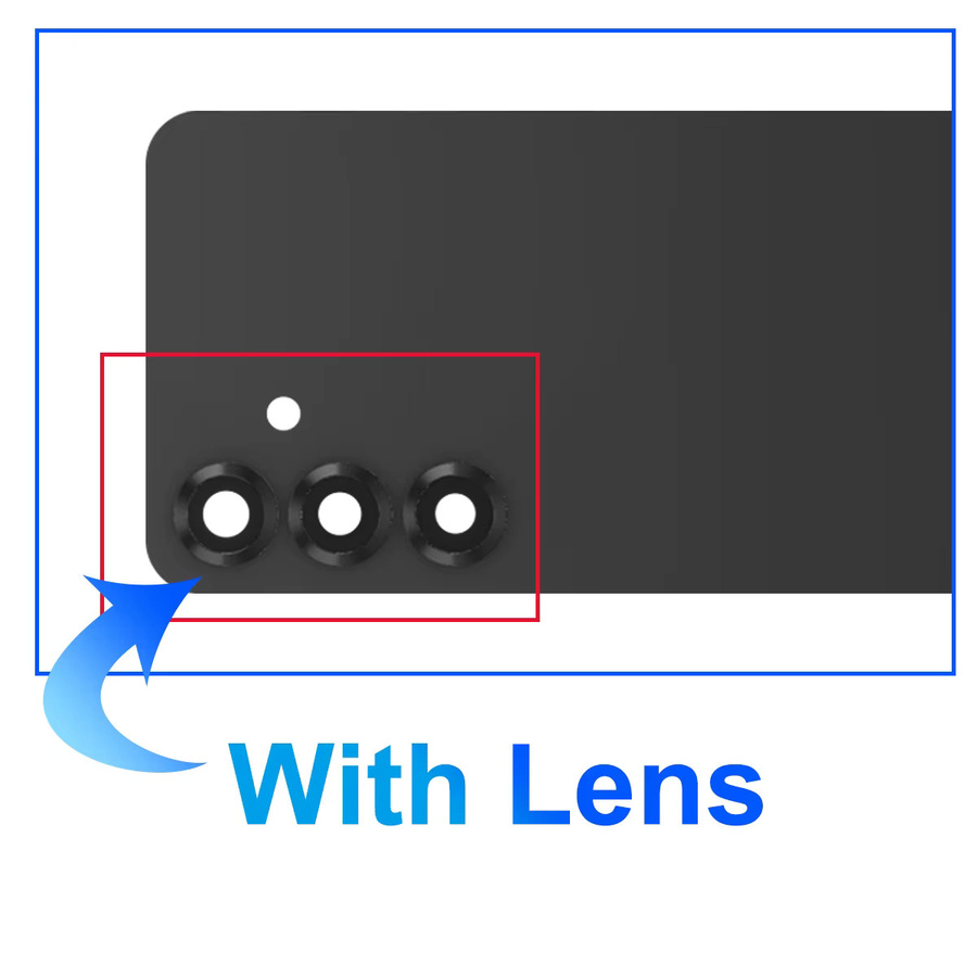 Samsung Rückgehäuse Ersatzteil Set für S25+ S25 Plus S936 S936U in Blau mit Kamera Linse und Akkuabdeckung - Bild 4