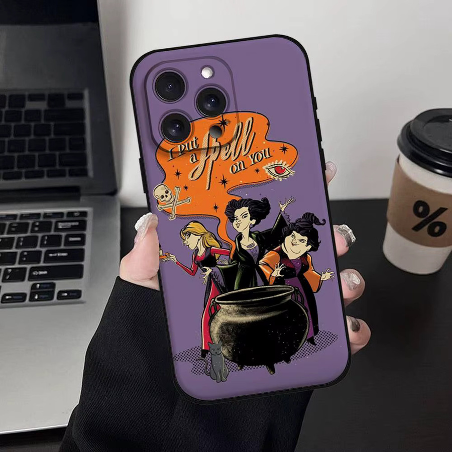 Hocus Pocus Handyhülle für iPhone 11 bis 17 Pro Max Plus Mini, Hautfreundliches TPU Soft Case in Purple - Bild 6