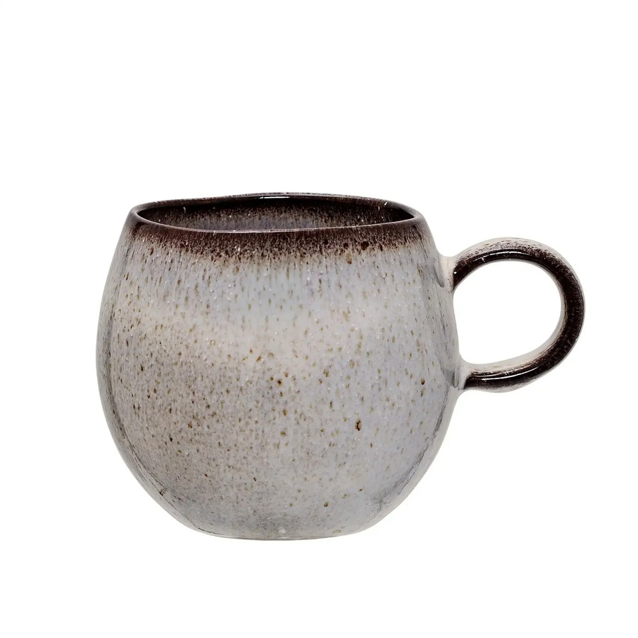 Bloomingville Becher aus Steingut in Sandrine Natur, Höhe: 8 cm - Bild 1