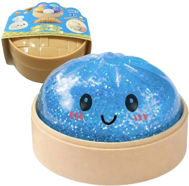 BC Pet Supplies Baozi Realistisches Riesiges Quetschspielzeug, 6 Farben Glitzer Stil - Bild 1