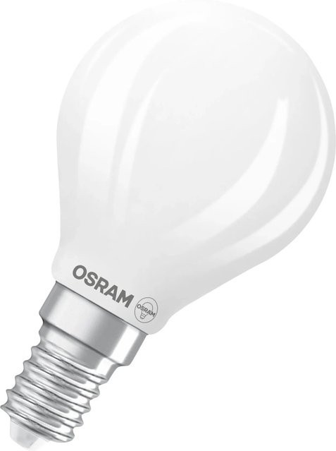 Osram LED-Leuchtmittel E14 Tropfenform, 3,4 W, 470 lm, dimmbar, weiß, Höhe: 8,4 cm, Breite: 4,5 cm - Bild 1