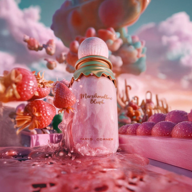 Paris Corner Marshmallow Blush Eau de Parfum für Erwachsene, 100ml, Rosa - Bild 5