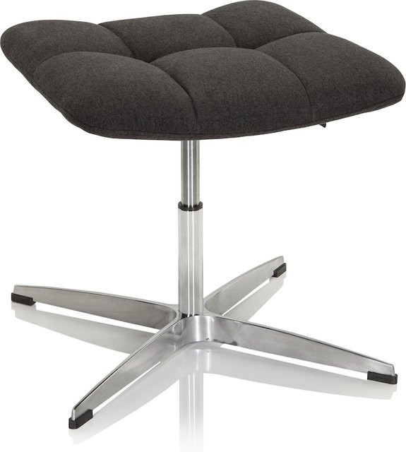 hjh OFFICE Polsterhocker SARANTO Soft Body aus Stoff im Retro-Design - Bild 1