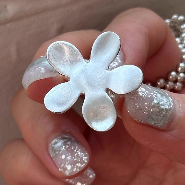 imixlot Ring, Silber, Blume, Damen - Bild 1