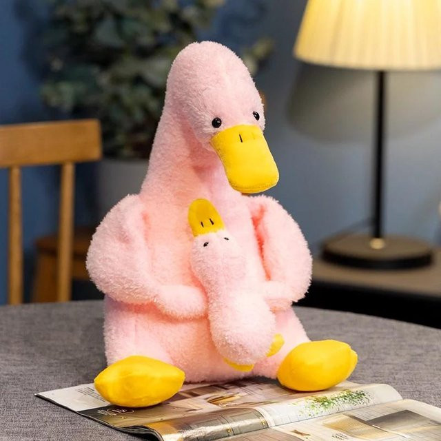 Yiran toy Entenpuppe Mutter und Sohn, Plüschtier, 22cm - Bild 1