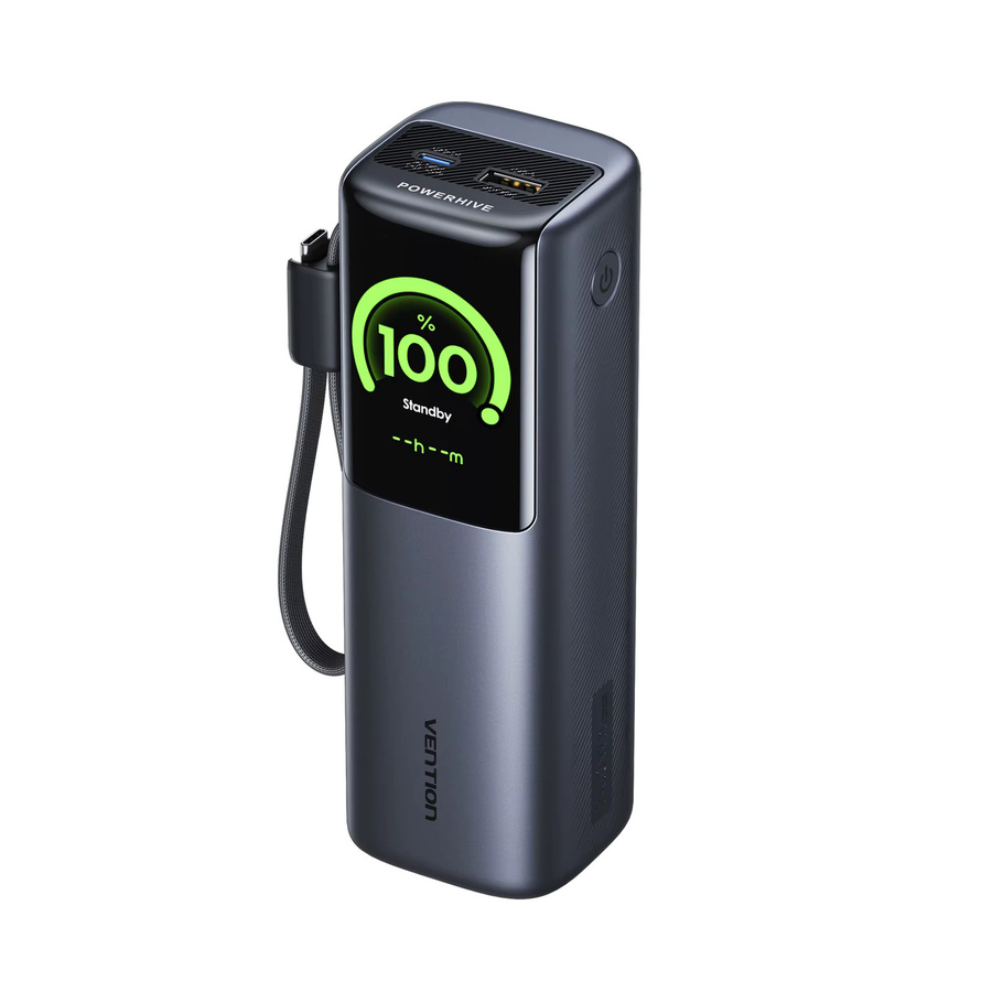 Vention Powerbank 20000mAh mit 165W PD Schnellladefunktion in Grau - Bild 4