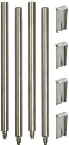 DEHN Sockelhalterstangenset SOH 4 200 V2A aus Edelstahl in Silber - Bild 1