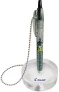PILOT Kugelschreiberständer Bottle 2 Pen Ecoball in Schwarz und Transparent aus Kunststoff und Edelstahl - Bild 1