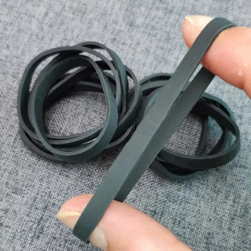 100 Stück elastische Gummibänder in Schwarz für Büro und Schule - Bild 3