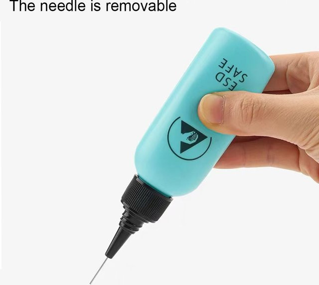 Antistatische Lösungsmittelflasche mit Nadel von lefavor für Handy-Reparaturen, 65 ml - Bild 1