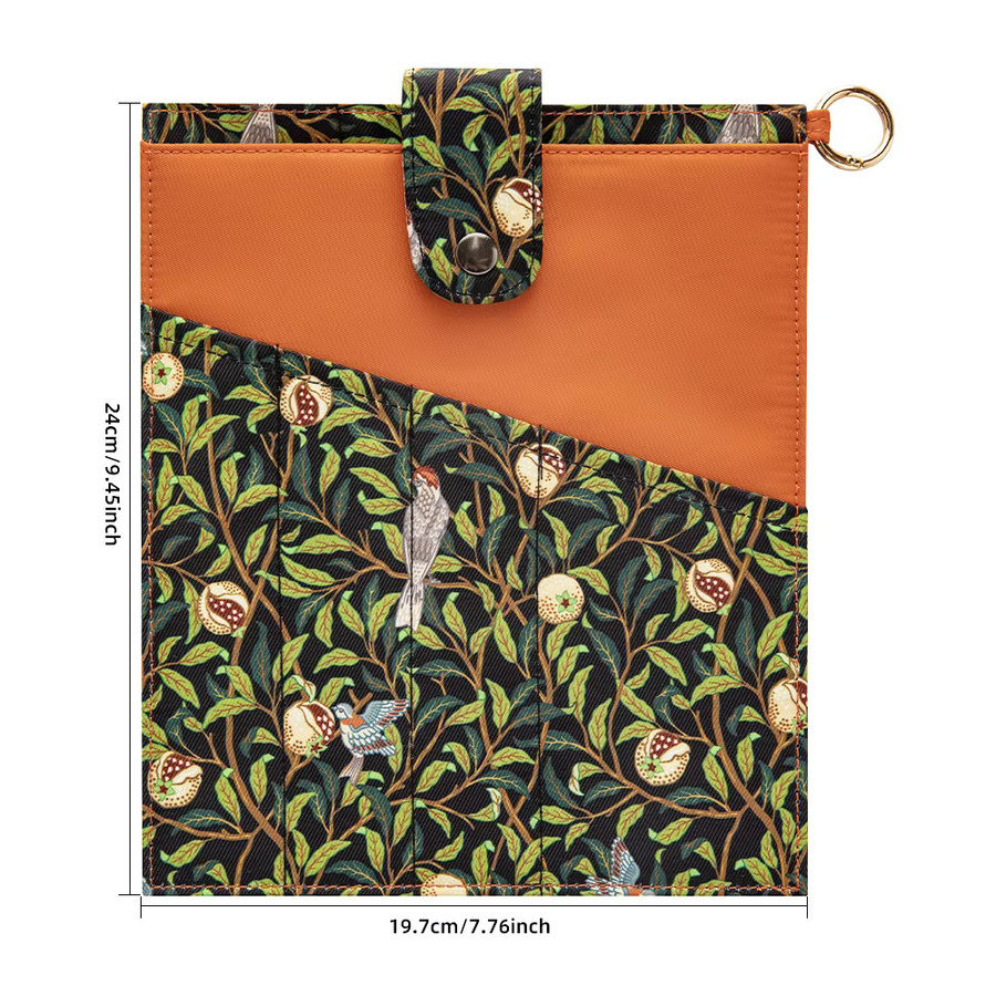 WESSLECO Multifunktionale Schreibwaren-Organizer-Tasche für A5-Notizbücher in Green und Multicolour, B: 24,0 cm, H: 19,7 cm - Bild 5