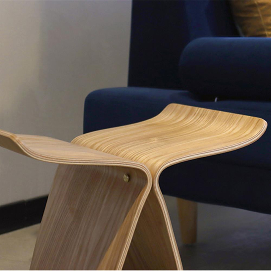 Yiran Furniture Schmetterlingsstuhl im nordischen Design als Beistelltisch und Kunsthocker, B/T/H: 38,0 x 30,5 x 42,0 cm - Bild 5