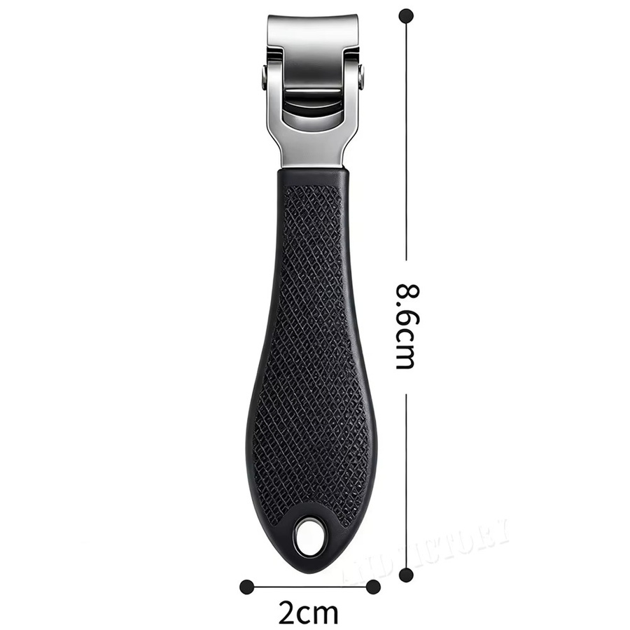 Andvictory Nagelknipser, abgewinkelter Kopf, schwarz, Unisex - Bild 4