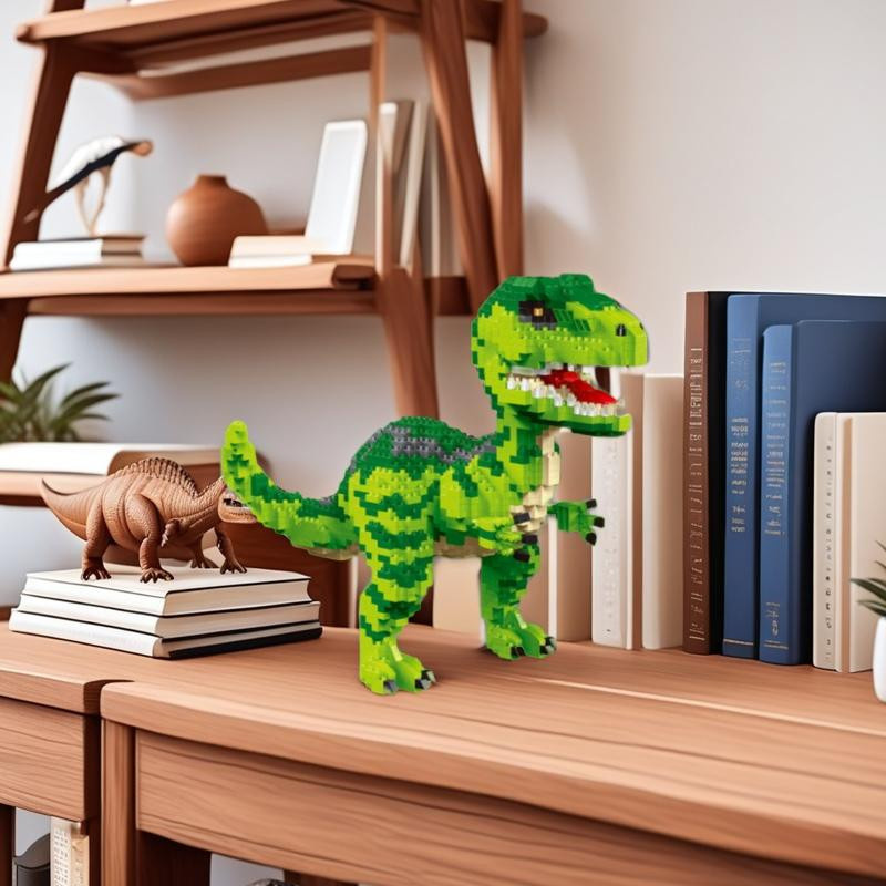 Linyi toy T-Rex Velociraptor Baustein Set ab 14 Jahren - Bild 2