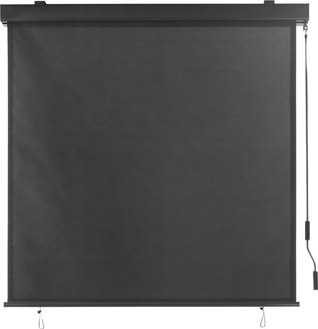 LIVARNO Senkrechtmarkise mit Handkurbel und Cassette in Anthrazit, B: 140 cm, H: 250 cm - Bild 1