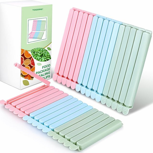 Zxyouping Verschlussclips aus Kunststoff für Lebensmittel und Snacks in Pink und Multicolour - Bild 1