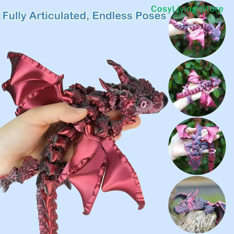 Wyvern-Drache mit Flügeln, Simulationsmodell, Bewegliche Drachen-Figur, 1-teiliges Set - Bild 2