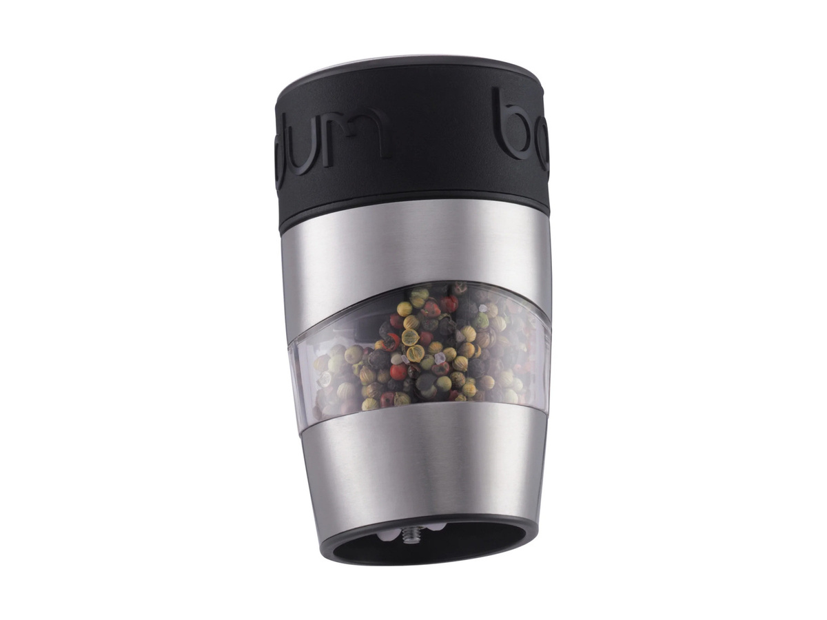 BODUM Twin Salz- und Pfeffermühle in Transparent und Silber - Bild 3