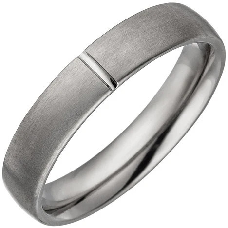 Colfem Partner Ring, Titan, Silber, matt, Ringgröße 56, Unisex - Bild 1