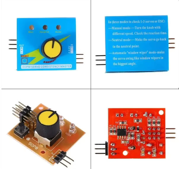 NeebRC Servo-Tester RC 3CH Multi ESC, Prüfgerät, Kunststoff - Bild 3
