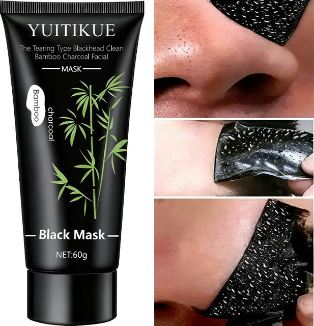 YUITIKUE Bambuskohle Maske, Gesicht, für fettige Haut, Unisex - Bild 1