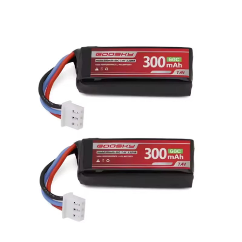 GOOSKY LIPO Batterie 7,4 V 60C 300 mAh für RC Hubschrauber und FPV Racing Drohnen - Bild 2