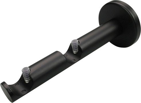 LIEDECO Gardinenstangen-Träger aus Metall in Schwarz für Ø 16 mm Stangen - Bild 1