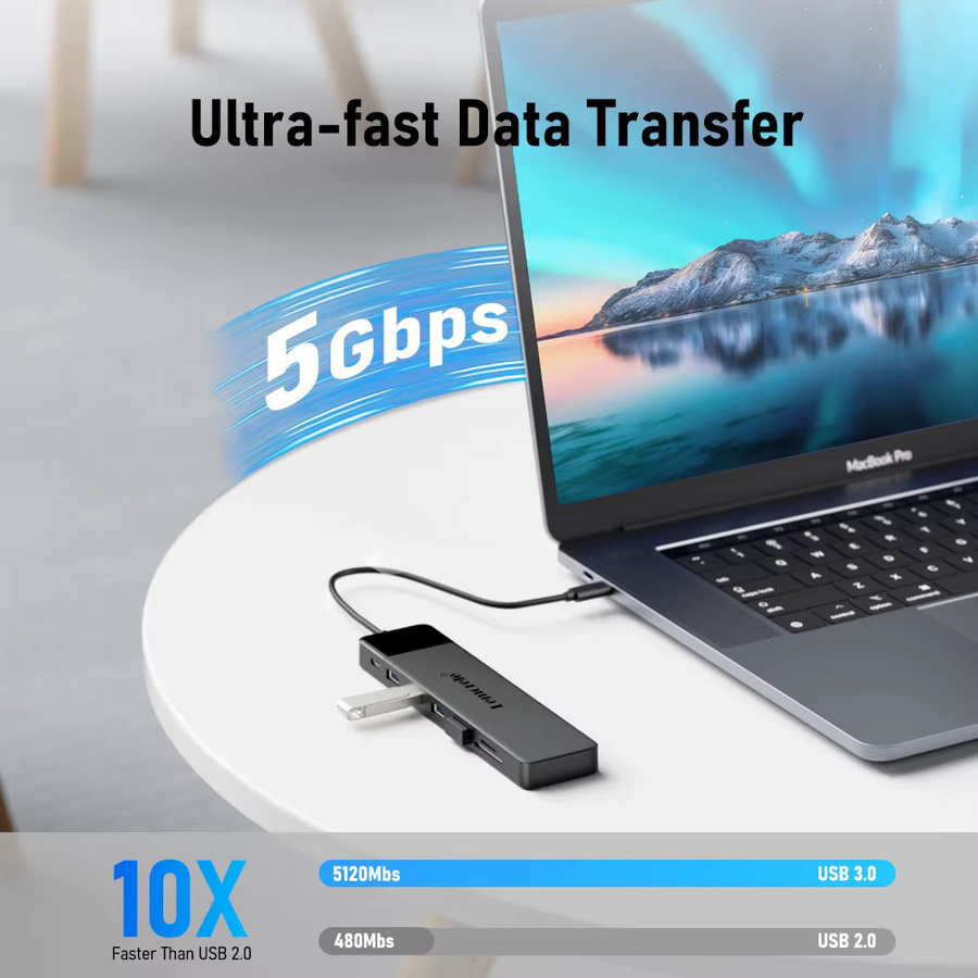 Lemorele 13-in-1 USB-C Dockingstation mit 4K UHD HDMI, Ethernet/LAN und PD100W für Laptop, Macbook Pro und Air - Bild 2