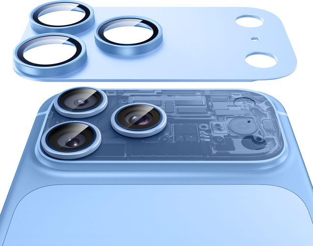ESR Armorite Pro Rückkamera-Schutzfolie aus gehärtetem Glas für Apple iPhone 18 Pro, Blau - Bild 1